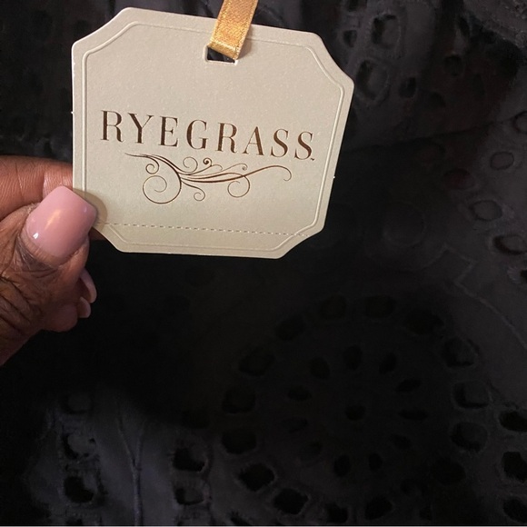 RYEGRASS Black Eyelet Ruffle Dress - Picture 8 of 8